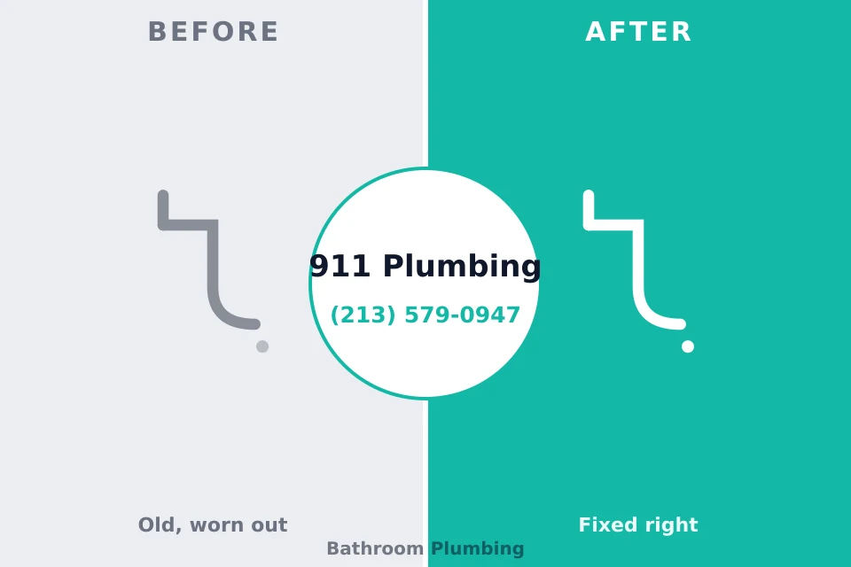 Before and after: plumbing repair Holiday Shores, IL
